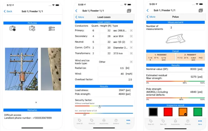 App screen Polux